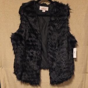 Ariat Black Faux Fur Vest